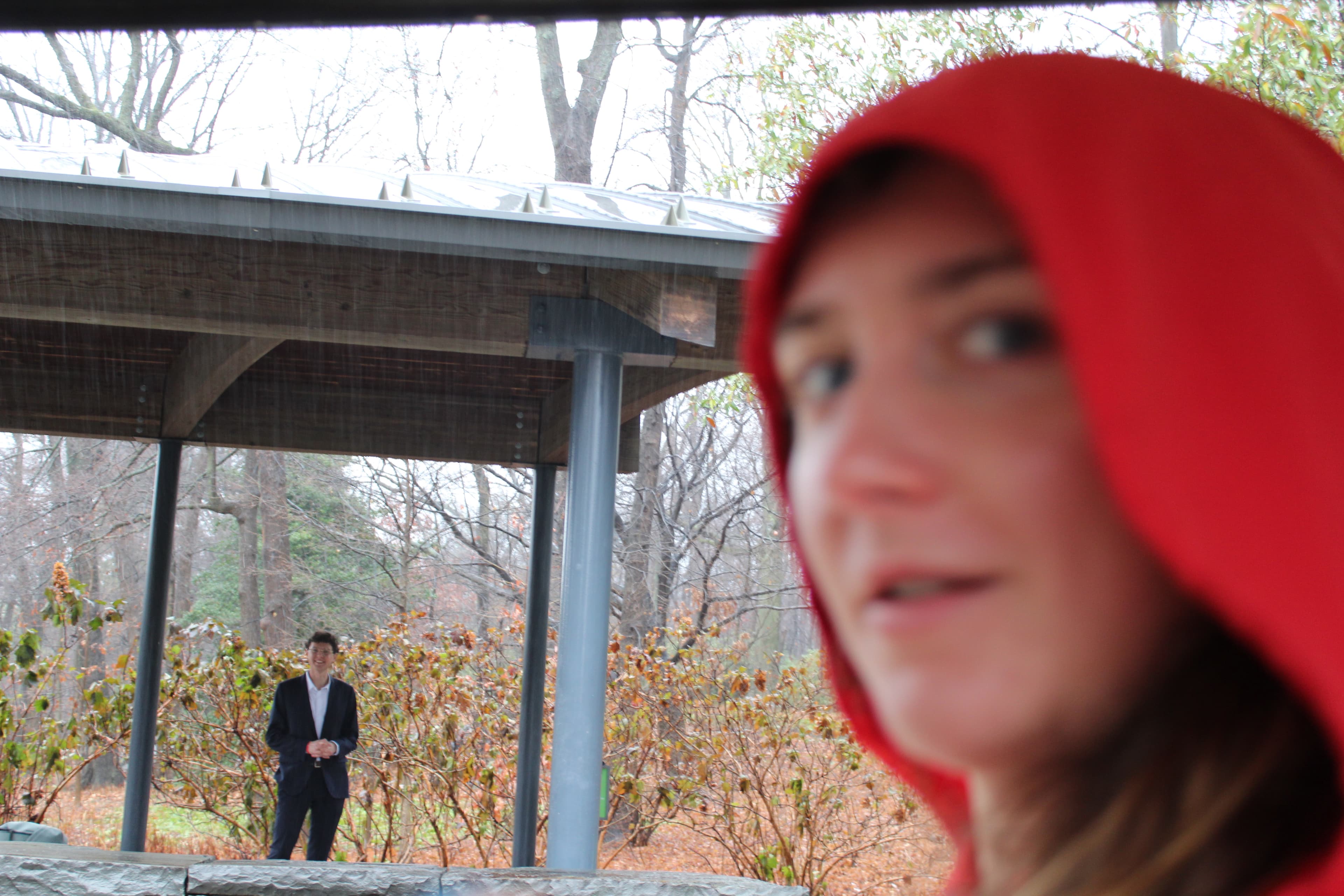Caroline and Joe during their engagement photos