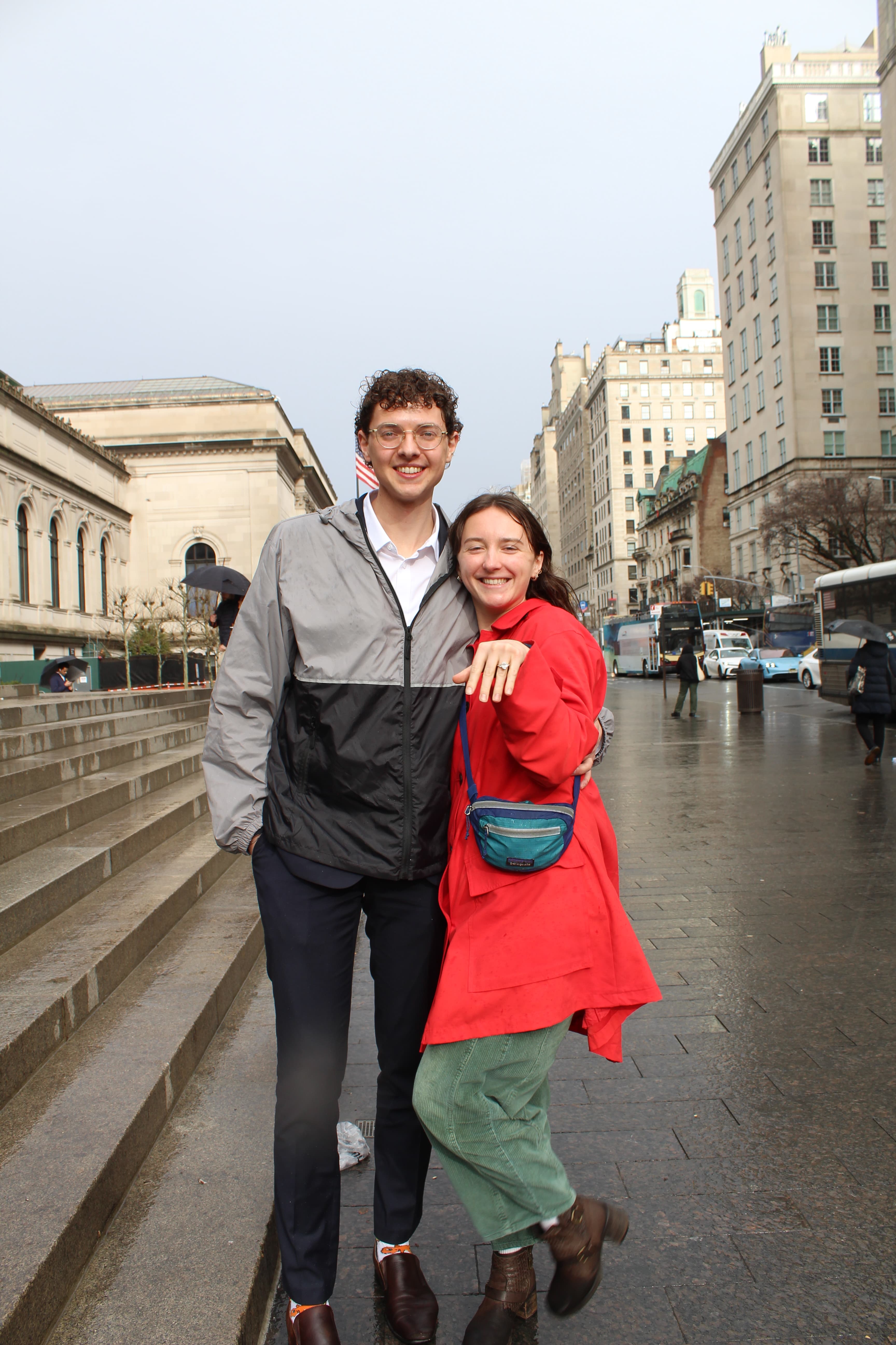 Caroline and Joe during their engagement photos